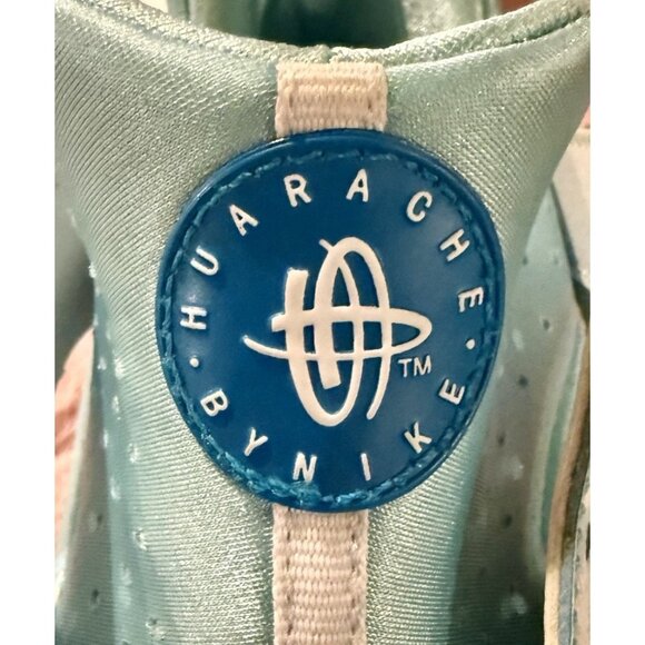 Nike 704946 401 Huarache Run Print Copa Blue Lagoon Snowflake Size 7Y Shoes - Picture 8 of 11